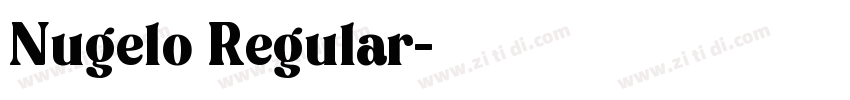 Nugelo Regular字体转换